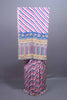 Cream Leheriya Printed Saree Multicolor Designer Embroidered Border 