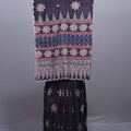 Navy Blue Printed Saree Traditional Ajrakh Style Motifs Designer Border