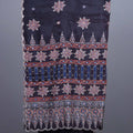 Navy Blue Printed Saree Traditional Ajrakh Style Motifs Designer Border