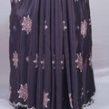 Navy Blue Printed Saree Traditional Ajrakh Style Motifs Designer Border