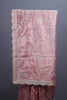 Blush Pink Organza Silk Saree with Silver Floral Embroidery Lace Border