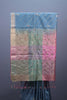 Multicolor Pastel Silk Saree Embroidered Butti Work Tassel Pallu