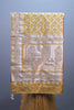 Mustard Yellow Banarasi Silk Saree Silver Zari Weaving Heavy Designer Border