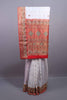 White Red Banarasi Silk Saree with Heavy Zari Woven Border 
