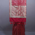 Red Banarasi Silk Saree with Gold Zari Floral Weaving Heavy Border