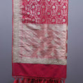 Red Banarasi Silk Saree with Gold Zari Floral Weaving Heavy Border