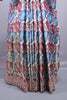 Multicolor Designer Silk Saree with Digital Print Embroidered Border