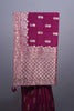 Wine Purple Banarasi Silk Saree Rich Zari Weaving Heavy Border