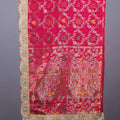 Rani Pink Banarasi Silk Saree Heavy Zari Border Meenakari Weaving Saree