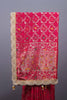 Rani Pink Banarasi Silk Saree Heavy Zari Border Meenakari Weaving Saree