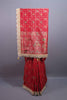 Red Banarasi Silk Saree with Meenakari Motifs Heavy Zari Border 