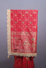 Red Banarasi Silk Saree with Meenakari Motifs Heavy Zari Border