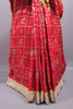 Red Banarasi Silk Saree with Meenakari Motifs Heavy Zari Border