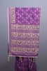 Purple Traditional Embroidered Saree Heavy Border Tassel Pallu