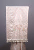 Off White Embroidered Silk Saree with Floral Pallu Tassel Border