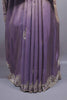 Lavender Silk Saree with Heavy Silver Embroidered Border Designer Pallu