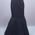 Black Georgette Sequins Embroidered Designer Lehenga Choli Cape Dupatta
