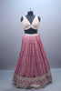 Pink Organza Embroidered Designer Lehenga Choli Heavy Blouse Dupatta