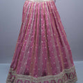 Pink Organza Embroidered Designer Lehenga Choli Heavy Blouse Dupatta