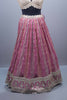 Pink Organza Embroidered Designer Lehenga Choli Heavy Blouse Dupatta