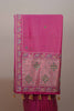 Rani Pink Silk Embroidered Saree with Heavy Zari Border Tassel Pallu