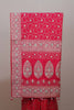 Rani Pink Banarasi Silk Saree Heavy Silver Zari Rich Traditional Border