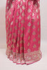 Rani Pink Banarasi Silk Saree with Heavy Gold Zari Jaal Work Rich Pallu
