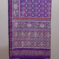 Purple Patola Print Saree with Traditional Border Tassel Pallu