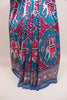 Traditional Blue Patola Print Saree with Elephant Design Decorative Tassels