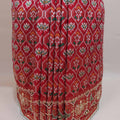 Red Patola Print Saree Elephant Peacock Motifs Traditional Saree