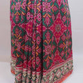 Red Green Patola Print Saree Traditional Motifs Designer Saree