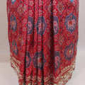 Red Patola Print Saree Elephant Motifs Traditional Saree