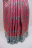 Pink Teal Patola Print Saree with Designer Border Traditional Saree