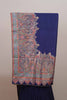 Royal Blue Paisley Print Saree with Border Design Elegant Saree