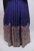 Royal Blue Paisley Print Saree with Border Design Elegant Saree