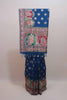 Royal Blue Designer Printed Saree Traditional Ethnic Pallu Tassel Border