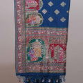 Royal Blue Designer Printed Saree Traditional Ethnic Pallu Tassel Border