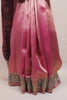 Rani Pink Designer Parsi Gara Embroidered Saree Paisley Floral Border