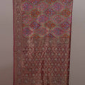 Pink Multicolor Banarasi Silk Saree Zari Weaving Traditional Floral Buta