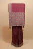 Maroon Banarasi Silk Saree Zari Weaving Floral Motifs Designer Pallu