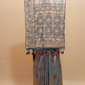 Sky Blue Banarasi Silk Saree with Zari Weaving Designer Border 
