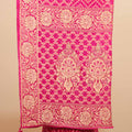 Pink Banarasi Silk Saree Gold Zari Floral Weaving Traditional Saree