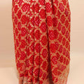 Red Banarasi Silk Saree Gold Zari Floral Weaving Traditional Saree