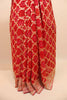 Red Banarasi Silk Saree Gold Zari Floral Weaving Traditional Saree