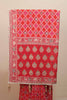 Red Bandhani Printed Saree Traditional Motifs Embroidered Border