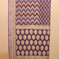 Purple Designer Saree with Zari Embroidery Traditional Motifs Saree