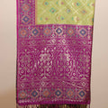 Olive Green Magenta Traditional Silk Saree Woven Border Rich Designer Pallu