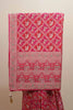 Pink Elephant Print Silk Saree Heavy Zari Border Traditional Design