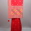  Red Silk Saree Multicolor Traditional Motifs Zari Work Designer Border