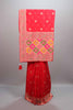  Red Silk Saree Multicolor Traditional Motifs Zari Work Designer Border